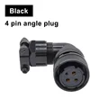 black-4 pin plug
