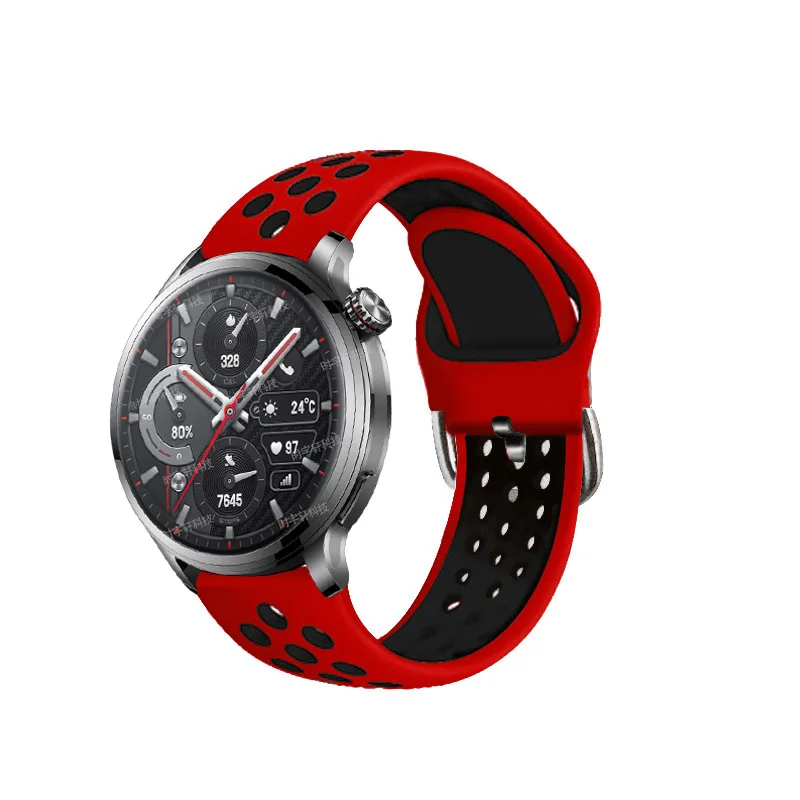 Correa de silicona para reloj inteligente Honor Watch 4 Pro/5, pulsera de 22mm para Honor Magic 2 46mm/GS Pro/GS 3, Correas deportivas - imagen 3