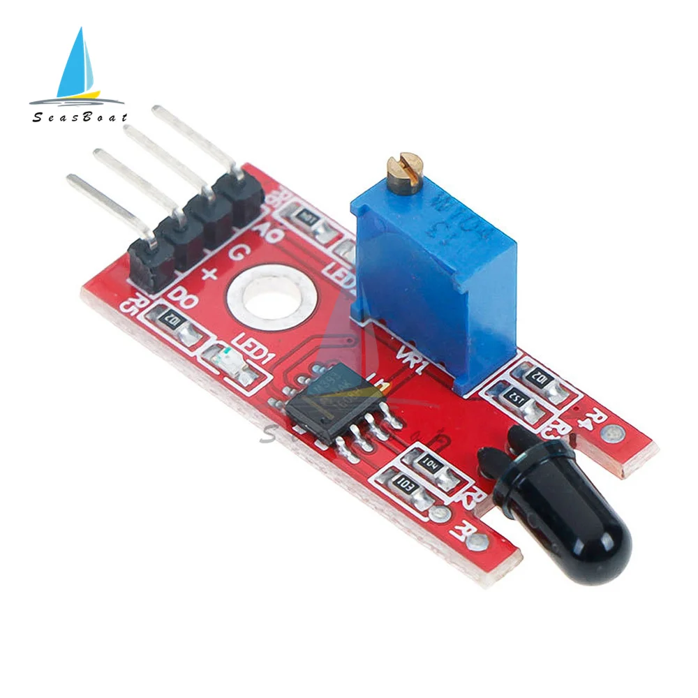 Módulo Detector de temperatura para Arduino, Sensor IR de llama de 4 pines, KY-026 - imagen 2