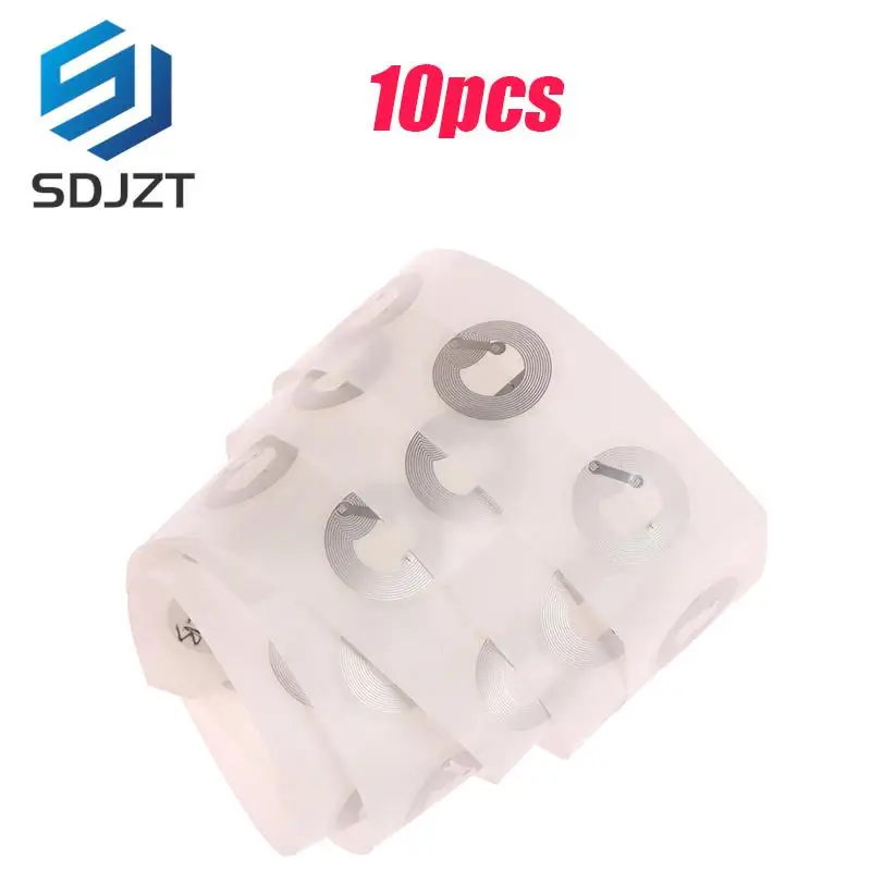 Etiquetas NFC transparentes de PVC para todos los teléfonos, 10 piezas, 25mm, NTAG 213, Protocolo iso14443a13,56mhz, NTAG 213, etiquetas universales RFID