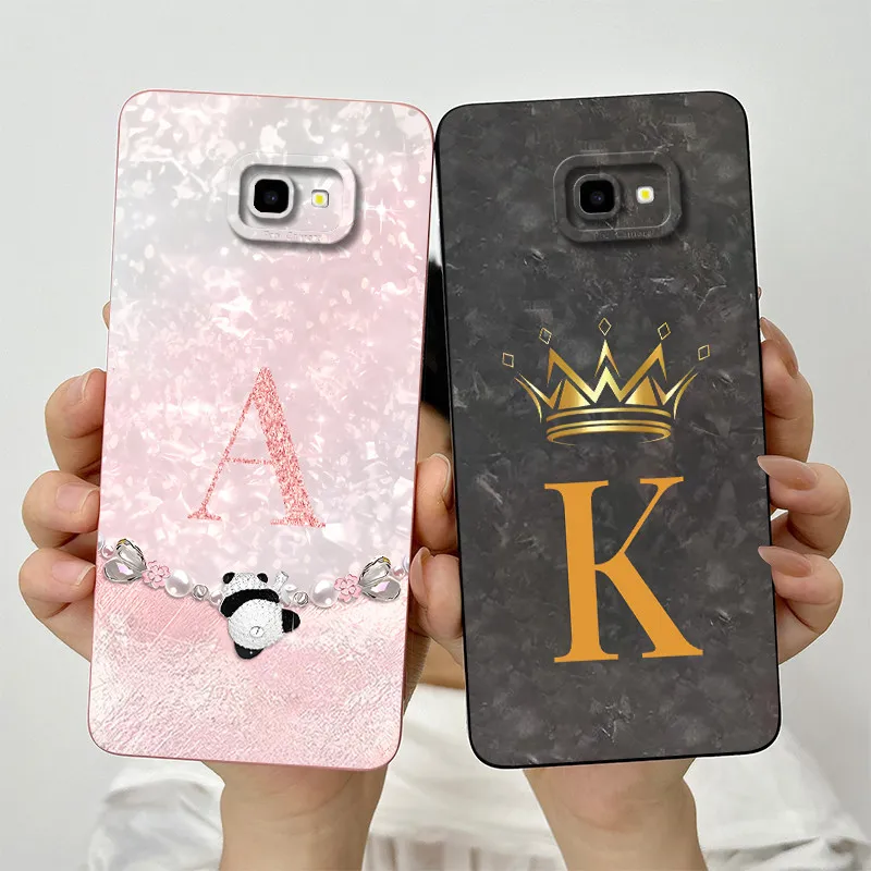 For Samsung Galaxy J4 Prime Case Samsung j4 Plus + SM-J415F Phone Case Cute Crown Letters Matte Anti Drop Soft Protective Cover