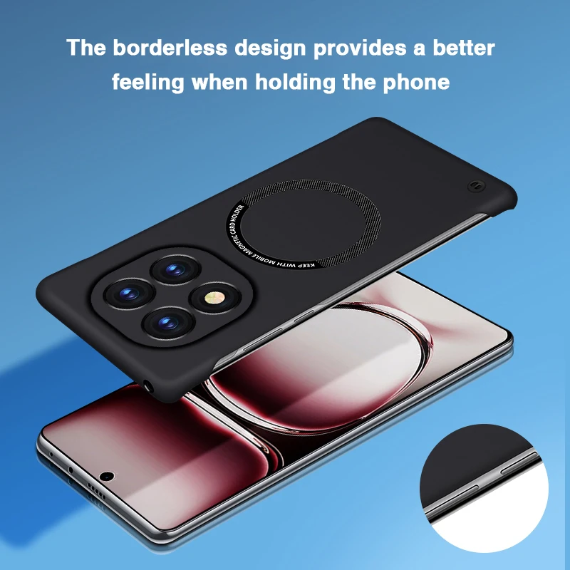 Funda de teléfono magnética con carga inalámbrica para Redmi Note 14 Pro Plus Pro + 14Pro Note14 5G China Global Hard PC Funda trasera delgada - imagen 4