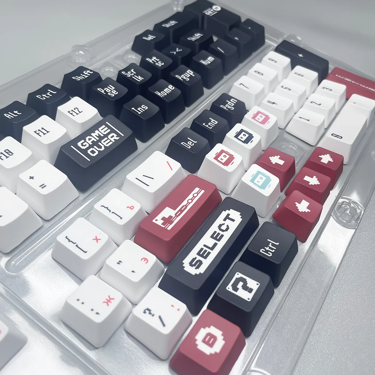 Teclas rusas de 128 teclas para ordenador familiar XDA OEM altura PBT sublimación de tinte para teclado mecánico AULA F75 Ajazz juego PC Ajazz - imagen 4