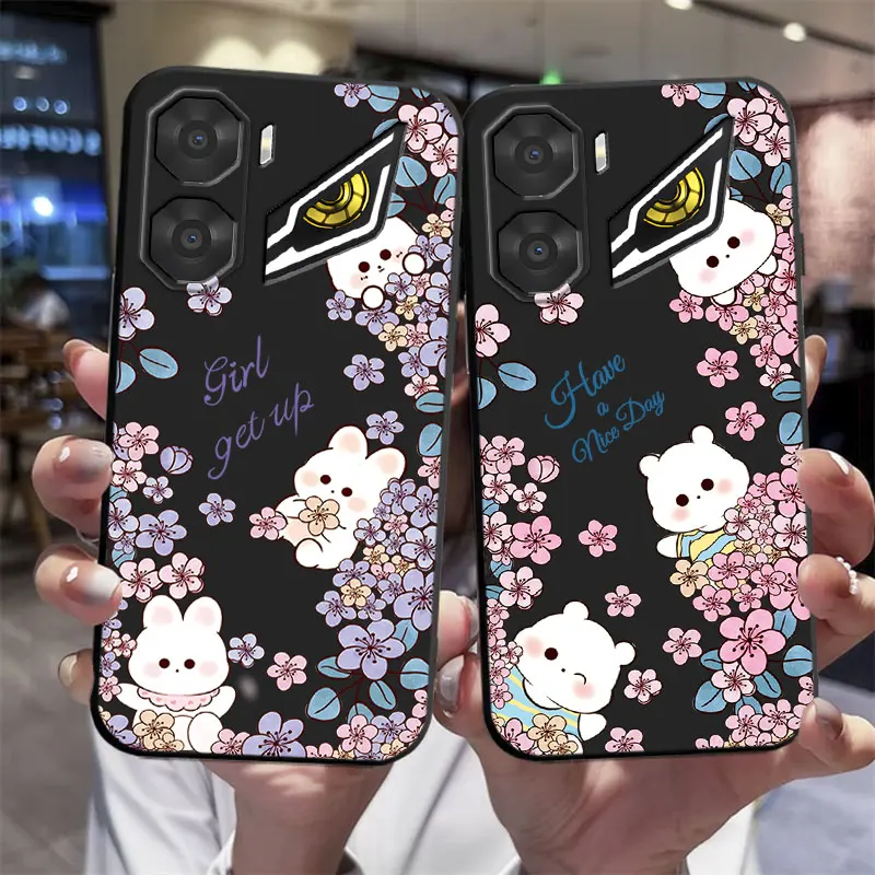 Funda de teléfono para ZTE Nubia Neo 3 GT, Funda trasera suave de silicona a prueba de golpes para ZTE Nubia Neo 3 5G, Funda con estampado de mariposa y flor - imagen 2