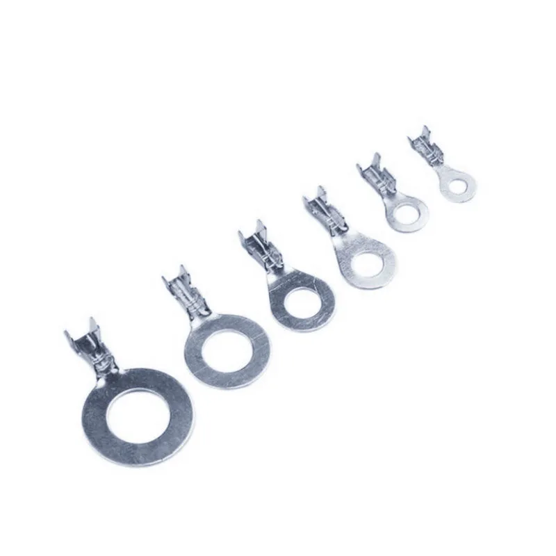 150 unids/set bloque de terminales redondo DJ431 terminales de terminales tipo O conector prensado en frío lengüeta de cobre cableado conjunto de combinación de nariz - imagen 4