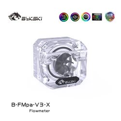 Bykski Medidor de Flujo Agua G1/4 – Refrigerante PC Resistente Durable