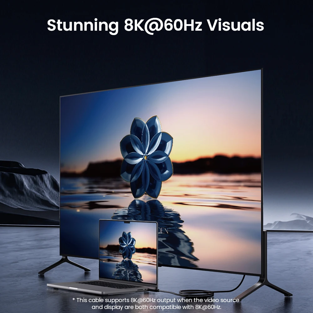 MOVESPEED T01 Cable de carga rápida tipo C 240W 40Gbps USB 4 Cable de datos 8K @ 60Hz adaptador compatible con Thunderbolt para MacBook Laptop - imagen 3