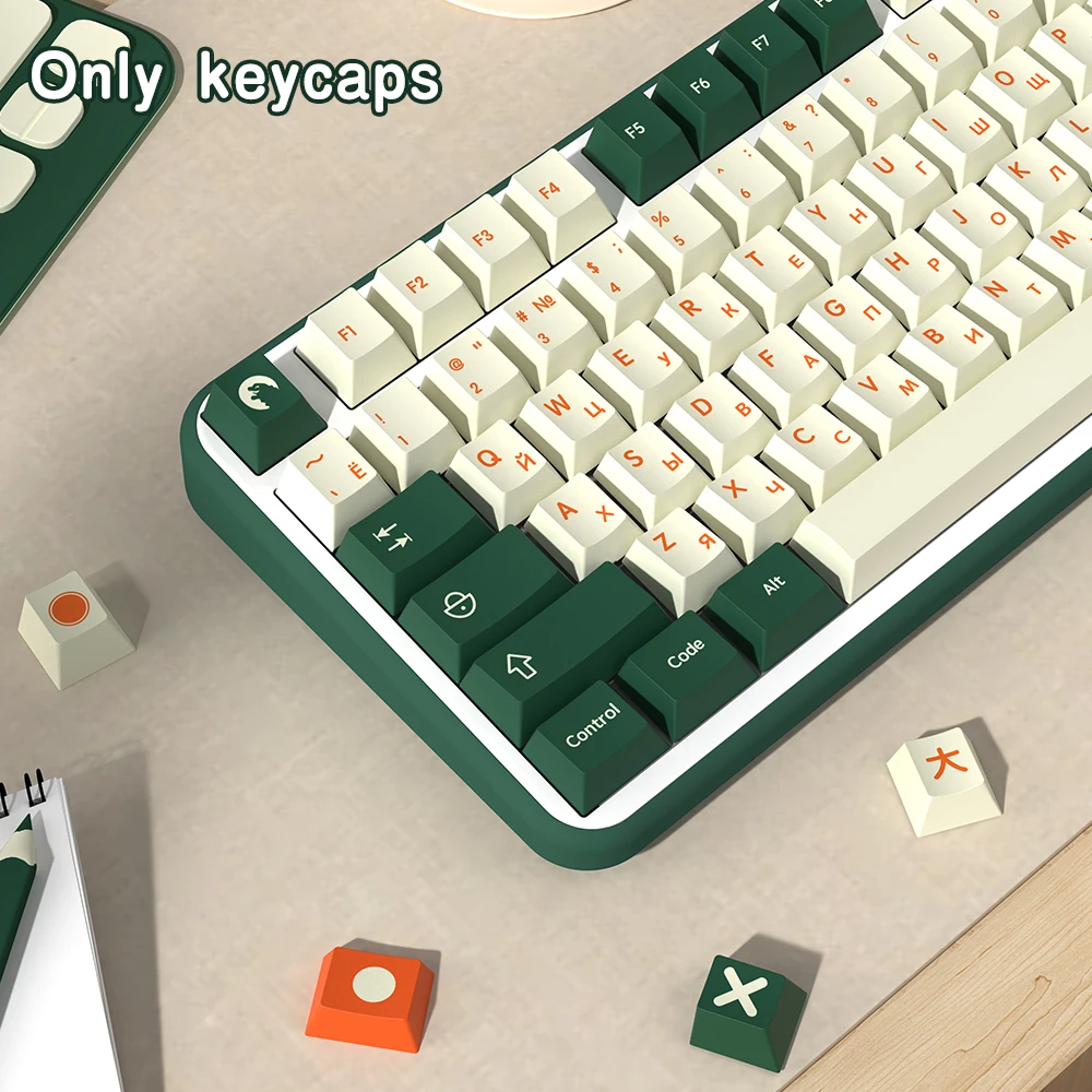 Teclas de perfil de cereza de monstruos brasileños, japoneses, español, francés, coreano, alemán, PBT, para teclado mecánico ISO Enter 7U - imagen 4