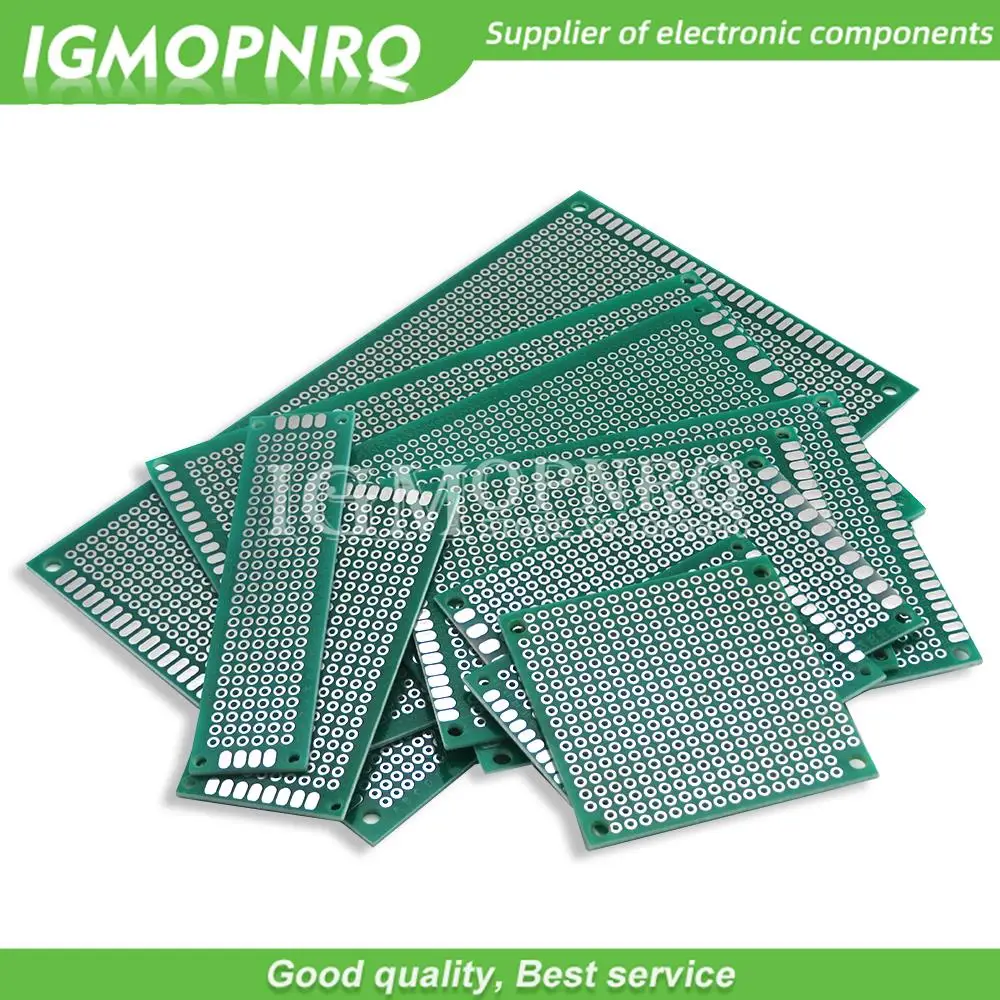 Placa PCB de prototipo de un solo lado, placa de circuito impreso Universal para Arduino, 2x8, 3x7, 4x6, 5x5, 5x7, 6x8, 7x9, 7x10, 8x12, 9x10, 9x15 CM - imagen 2