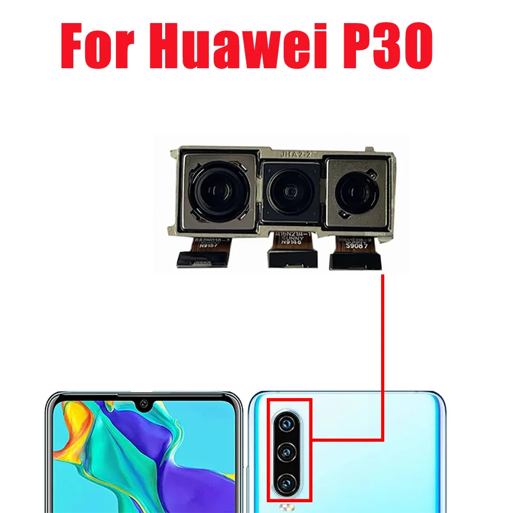 Cable flexible para cámara frontal y trasera para Huawei P30, ELE-L29, ELE-L09, módulo de cámara, piezas de teléfono de repuesto - imagen 4