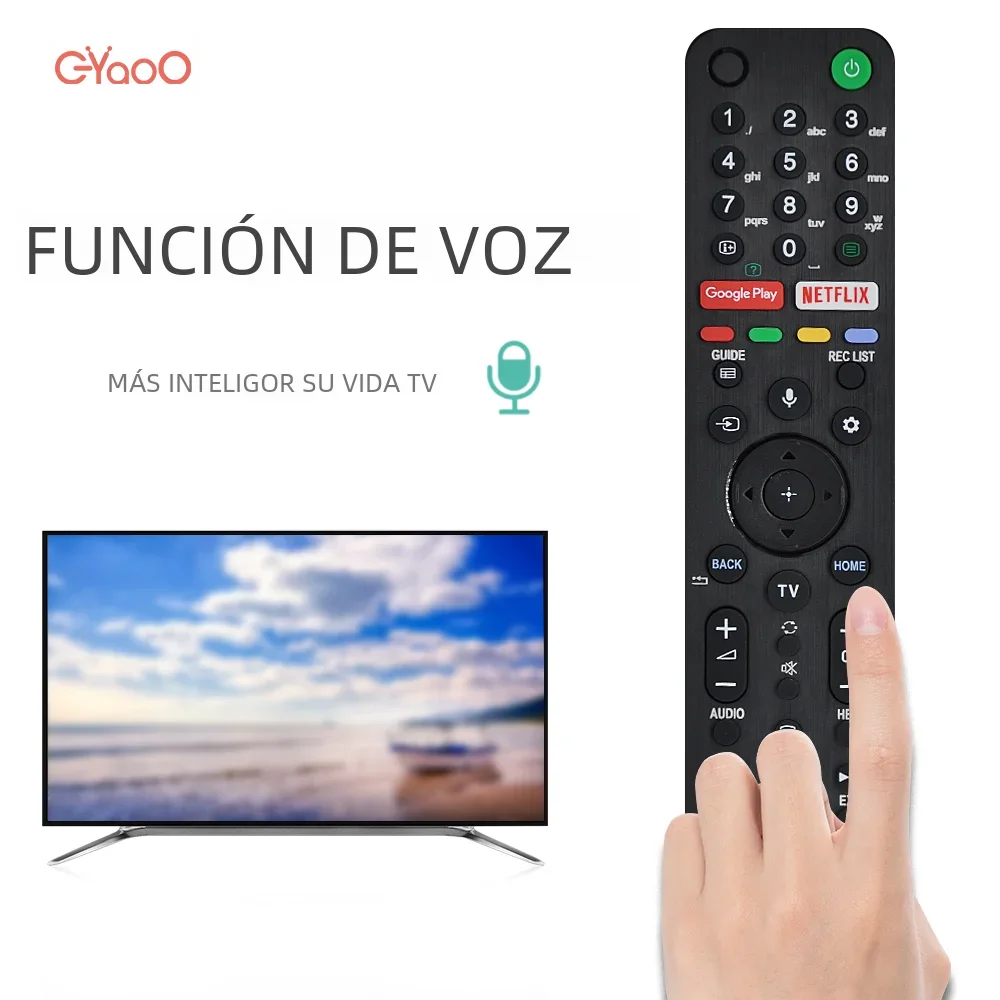 RMF-TX500E Control remoto de TV por voz para Sony RMF-TX500E 4K Smart XBR-75X900H KD-75XG8596 KD-55XG9505 XBR-48A9S XBR-850G XBR-98Z9G - imagen 3