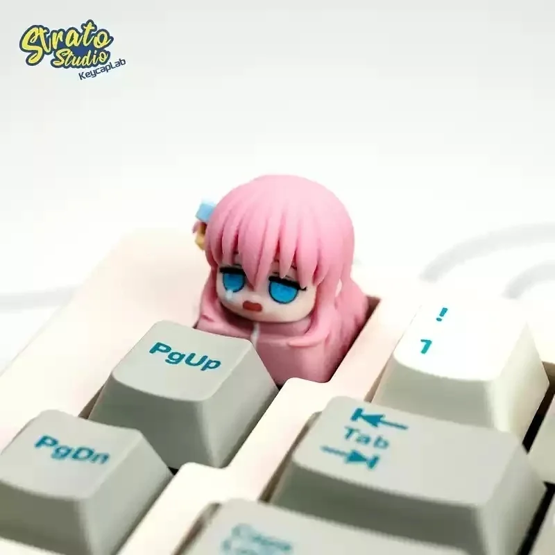 ¡BOCCHI LA ROCA! Teclas de anime Teclas de personajes 3D Altura OEM Gotoh Hitori Teclas de teclado mecánico personalizadas - imagen 4