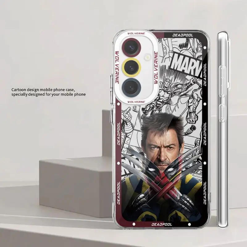 Funda de teléfono de Marvel Deadpool y Lobezno para Samsung, A13, A14, A15, A23, 4G, 5G, A24, 4G, A25, A33, A34, A53, A54, A73, A35, A55, 5G - imagen 4