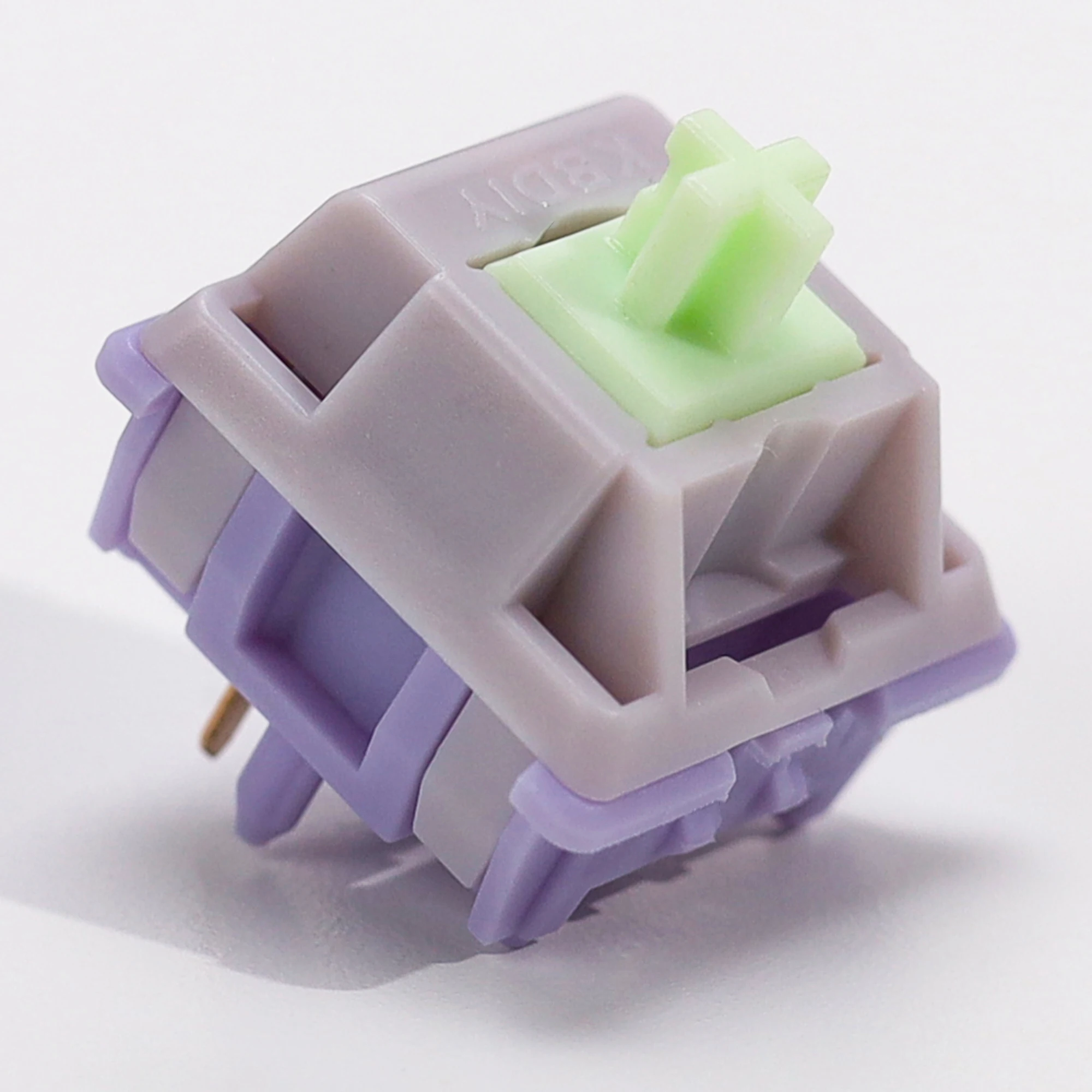 35 piezas KBDiy interruptores de glicina lineal prelubricado 5 pines 39gf juego de teclado de interruptor cremoso para DIY 60 teclados mecánicos para jugar - imagen 5