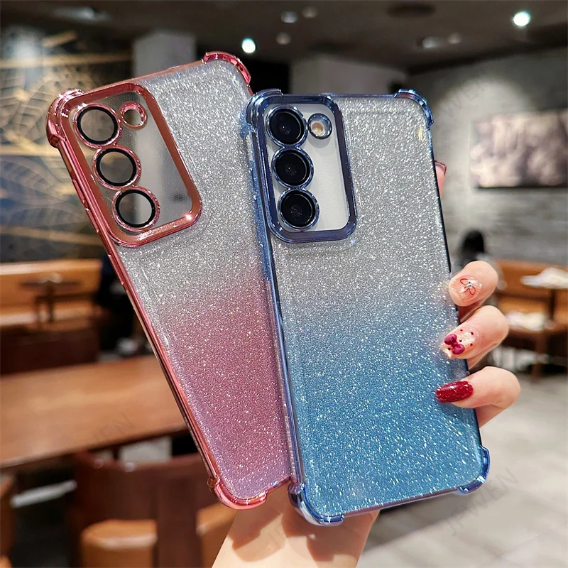 Glitter Shockproof Case For Samsung Galaxy A53 A13 A23 A33 A73 A03 Core A03S A54 A14 A24 A34 A04 A04S A04E Soft TPU Back Cover - imagen 2