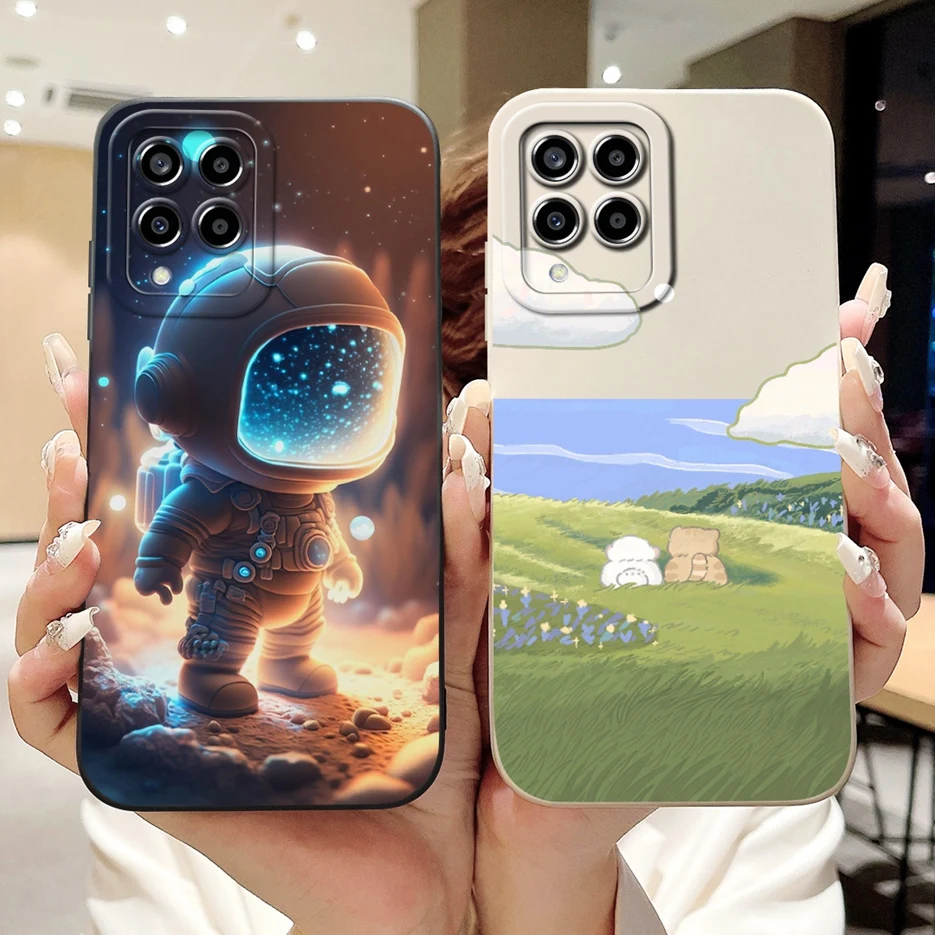 Funda de teléfono para Samsung Galaxy M33, cubierta elegante pintada en caramelo, a prueba de golpes para Samsung M33 M 53 Galaxy M53, bolsas suaves - imagen 3