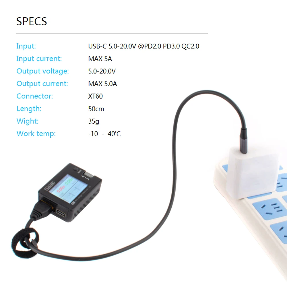 Una imagen en blanco y negro de un dispositivo con un cable enchufado