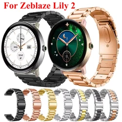 Correa Acero Inoxidable Zeblaze Lily 2 – 18mm Metal Pulsera Unisex