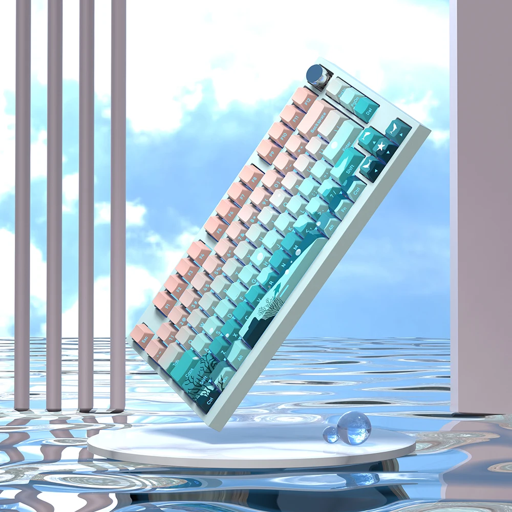 Teclas de doble disparo con perfil de cereza, teclas retroiluminadas GMK67 laterales para/68/75/TKL87/980/104, teclas mecánicas para juegos - imagen 2