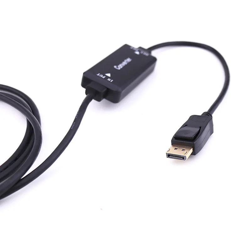 Cable adaptador convertidor 4K HDMI a Displayport 1,5 M HDMI 1,4 a Displayport 1,2 4K @ 30Hz 1080P @ 120Hz para PC portátil PS4 Apple TV - imagen 5