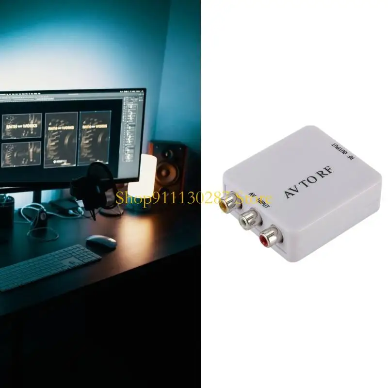 J1HC AV a RF Video Converter RF a RCA CVSB Soporte adaptador video multifuncional - imagen 5