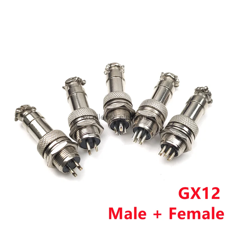 GX16 GX12 GX20 2P/3/4/5/6/7/8 Pin hembra macho conector de aviación de aire Cable de alimentación enchufe eléctrico - imagen 2