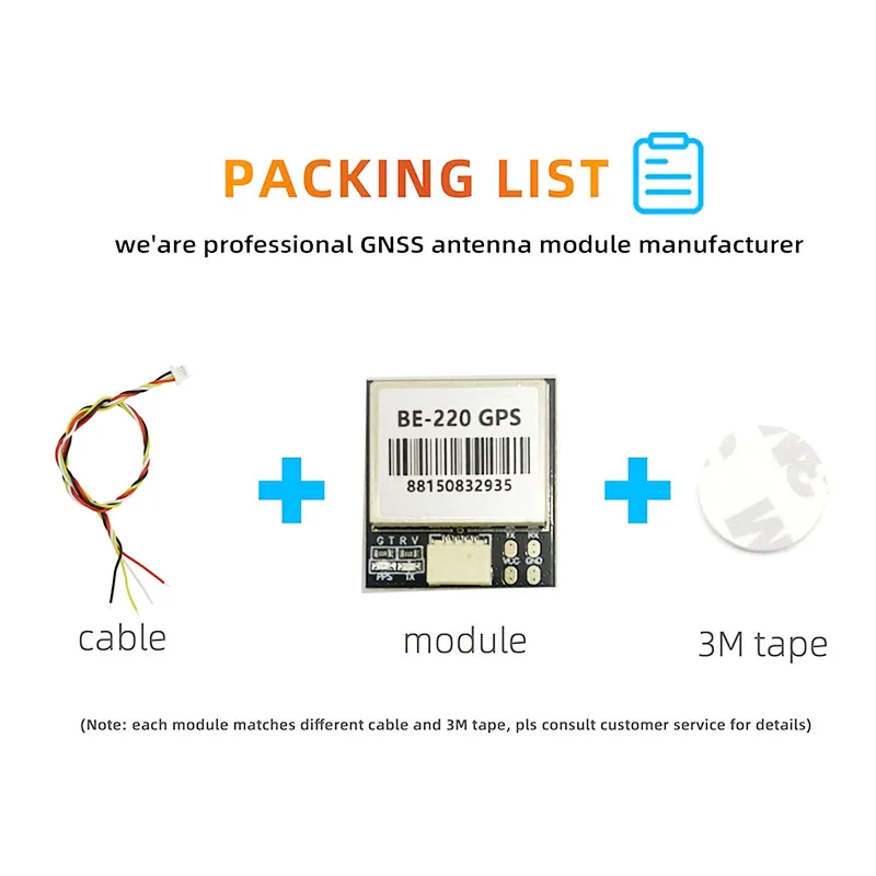M10 GPS BE220 antena integrada RC Racing FPV Drone Quadcopter GNSS módulo BE-220 - imagen 2