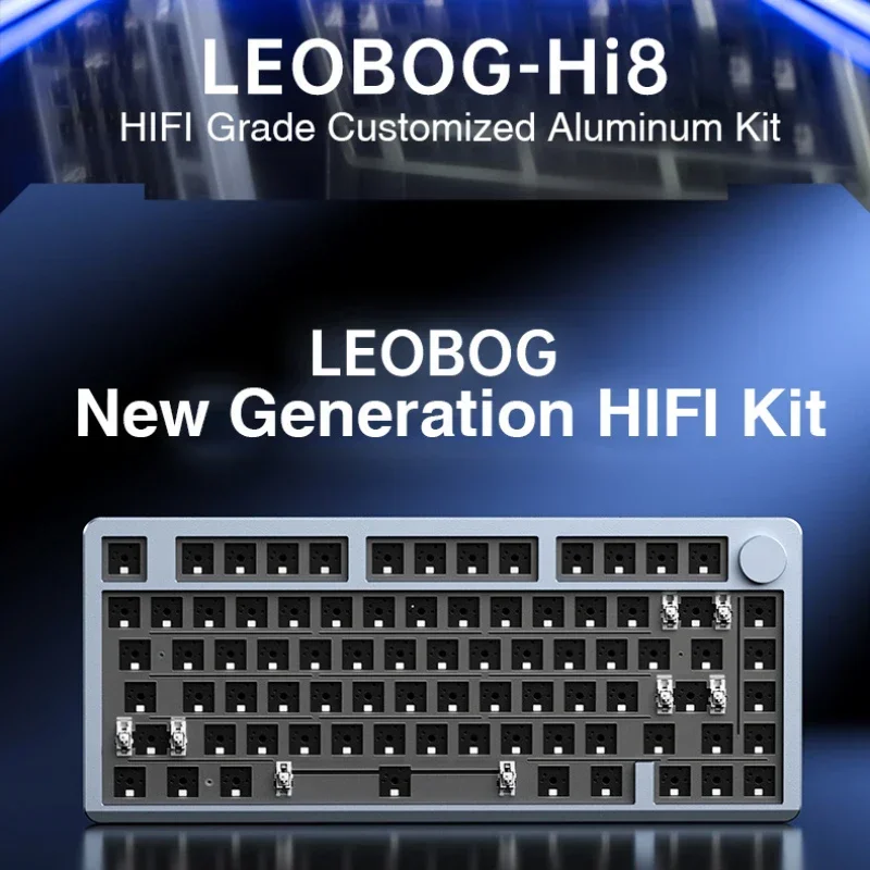 LEOBOG Hi8 Teclado mecánico inalámbrico 3 modos CNC aluminio 75% junta RGB de intercambio en caliente personalizada teclado Bluetooth teclados para juegos - imagen 4