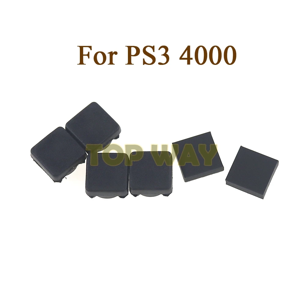 1 Juego de tapa de tornillo de botón de plástico, cubierta de pies de goma, juego de repuesto para PS3 Slim 2000 3000 4000 para controlador Sony Playstation 3 - imagen 3