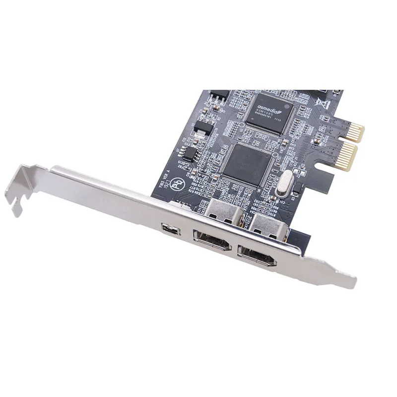 PCI-e 1X IEEE 1394A 4 puertos (3 + 1) Firewire adaptador de tarjeta PCIe PCI Express interno 1394 A 6Pin A 4 Pin IEEE 1394 Cable para escritorio - imagen 5