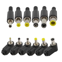 Adaptador DC Macho Ángulo 90°/180° Conector 2.5–5.5mm