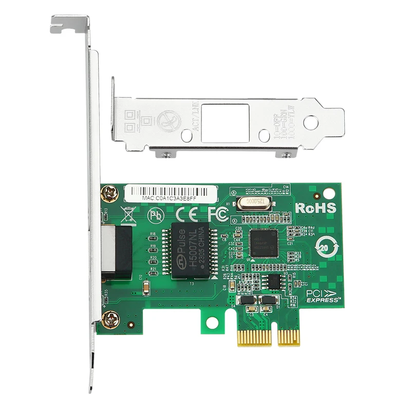 Tarjeta de red PCI Express PCIE X1 a RJ45, adaptador de red Gigabit Ethernet para Chip Intel I210 de 10/100/1000Mbps, arranque PXE para PC - imagen 2