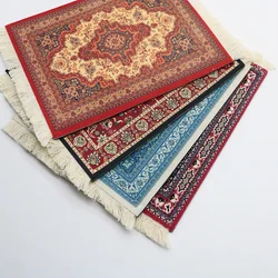 Alfombrilla Ratón Mini Persa Retro con Flecos – Decoración Escritorio