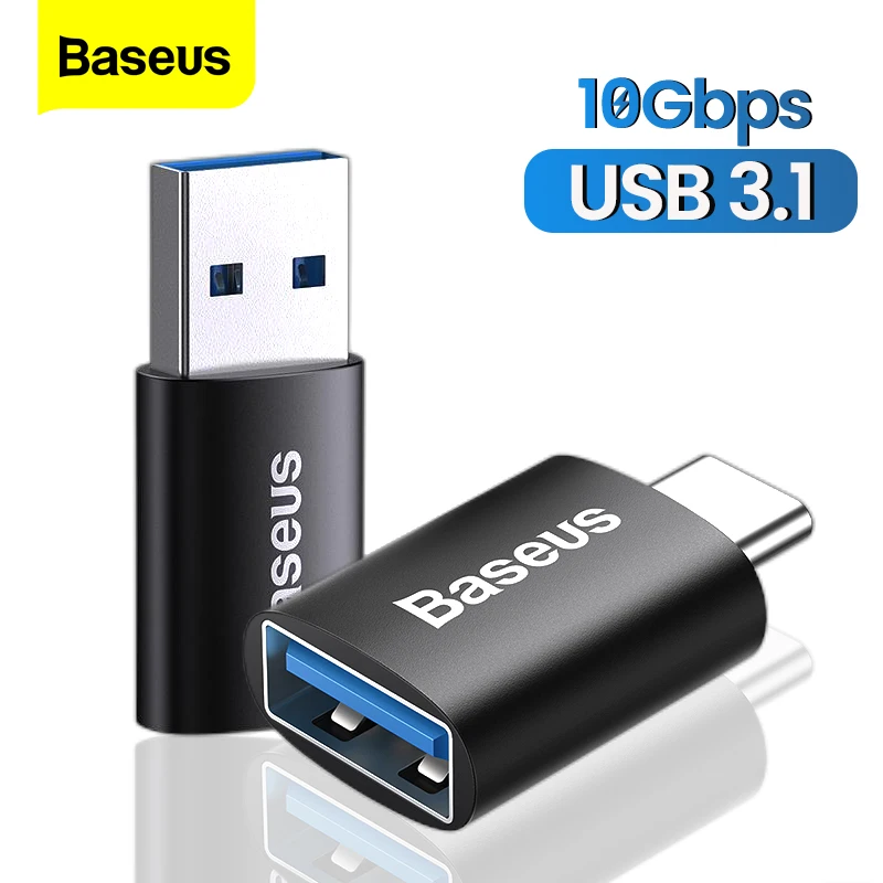 Adaptador Baseus USB-C a USB-A – 10Gbps OTG