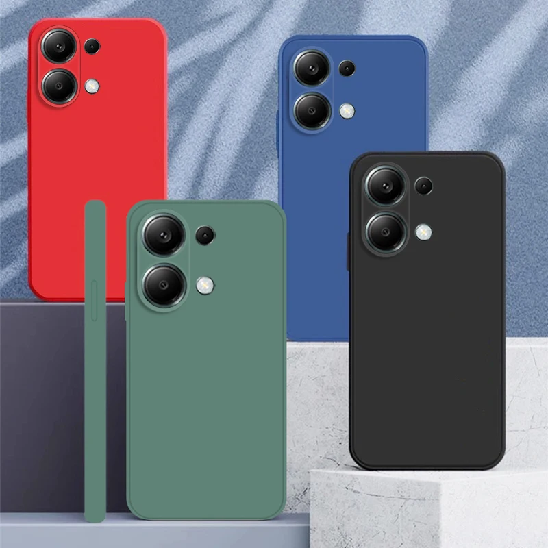 Para Xiaomi Redmi Note 13 Pro 4G funda Redmi Note 13 Pro funda protectora de silicona líquida suave fundas de teléfono Redmi Note 13 Pro Plus