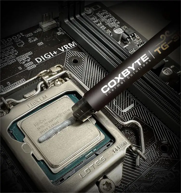 Coxbyte TG-30, pasta térmica de 2,2g, grasa de silicona conductora térmica para gráficos de portátiles, CPU, GPU, Chips de ventilador de refrigeración - imagen 5