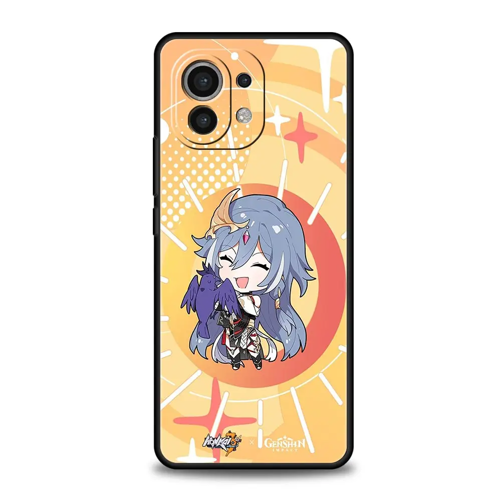 Funda de teléfono Honkai Impact para Xiaomi 12T Pro, 12, 13, 11 Ultra, Mi Note 10 Lite, 10T, 5G, 11X Pro, 11T, 9T, cubierta suave - imagen 3