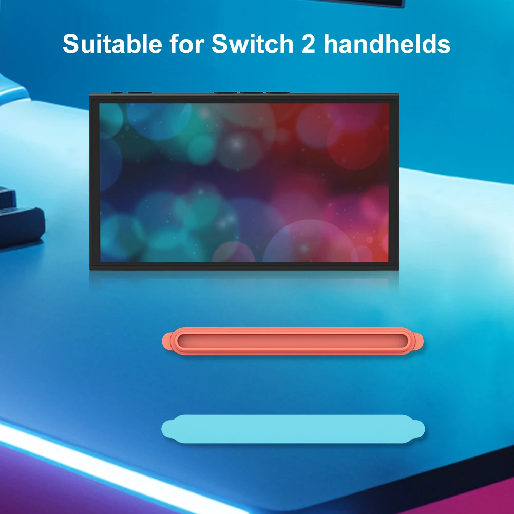 Tiras decorativas de cubierta antipolvo, paquete de repuesto a prueba de polvo, carcasa de placa lateral, carcasa de silicona para accesorios de juego Switch 2, 2 uds. - imagen 3
