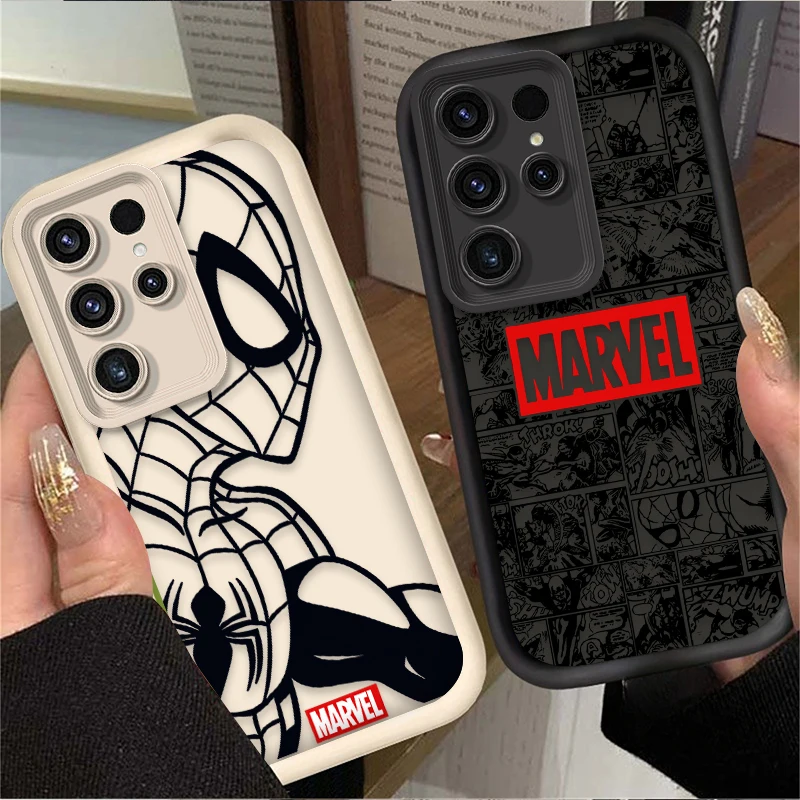 Funda Marvel Spiderman Ironman para Samsung Galaxy S25 S24 S23 Ultra S22 S21 Plus FE A36 A56 A26 A16 A06 A15 A25 A35 A55 5G - imagen 2