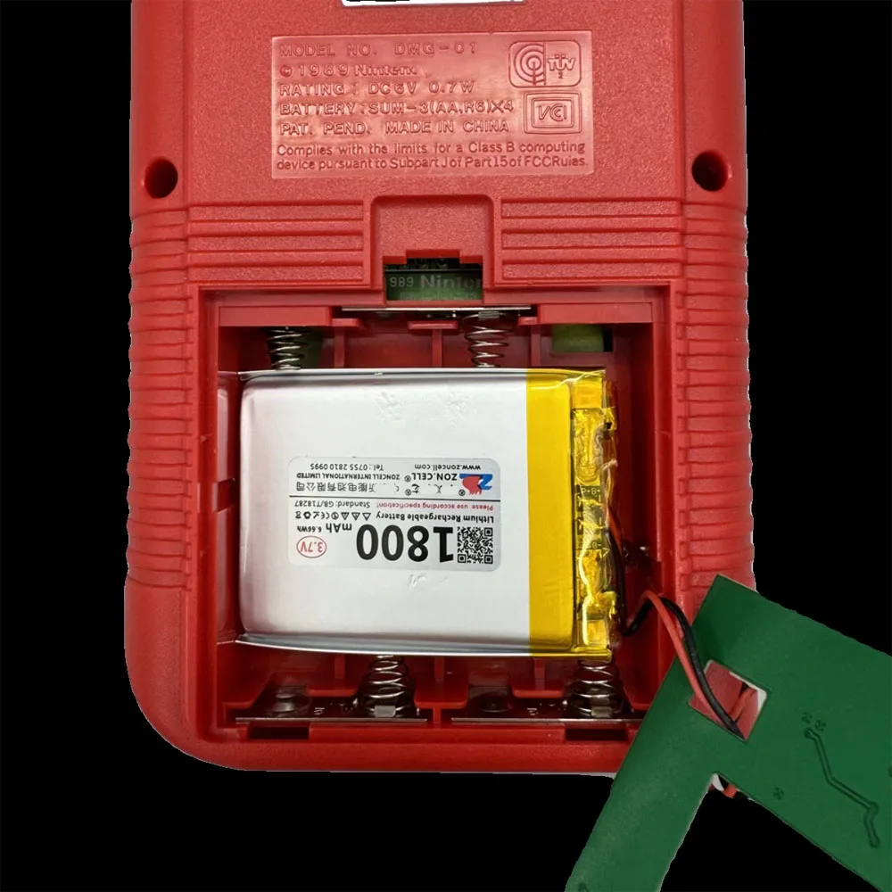 Batería recargable 1800mAh para máquina gruesa Gameboy para GB DGM - imagen 3
