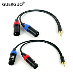 Cable Jack 3.5 TRS a Doble XLR 3 Pines Divisor Y