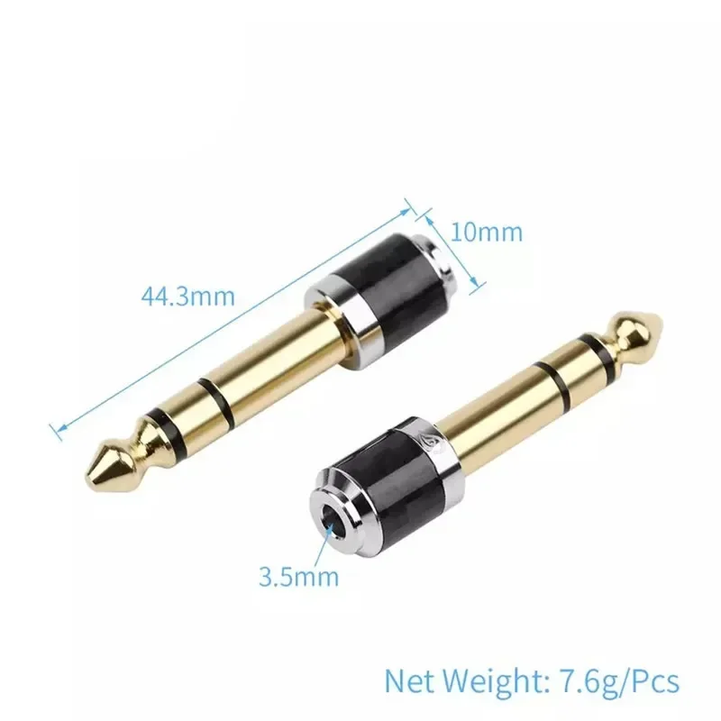 Adaptador de 3,5 a 6,35, convertidores de Audio, conectores macho hembra de 1/4 "y 1/8", conector Jack de 6,5mm a 3,5mm, auriculares, electrónica de consumo - imagen 5