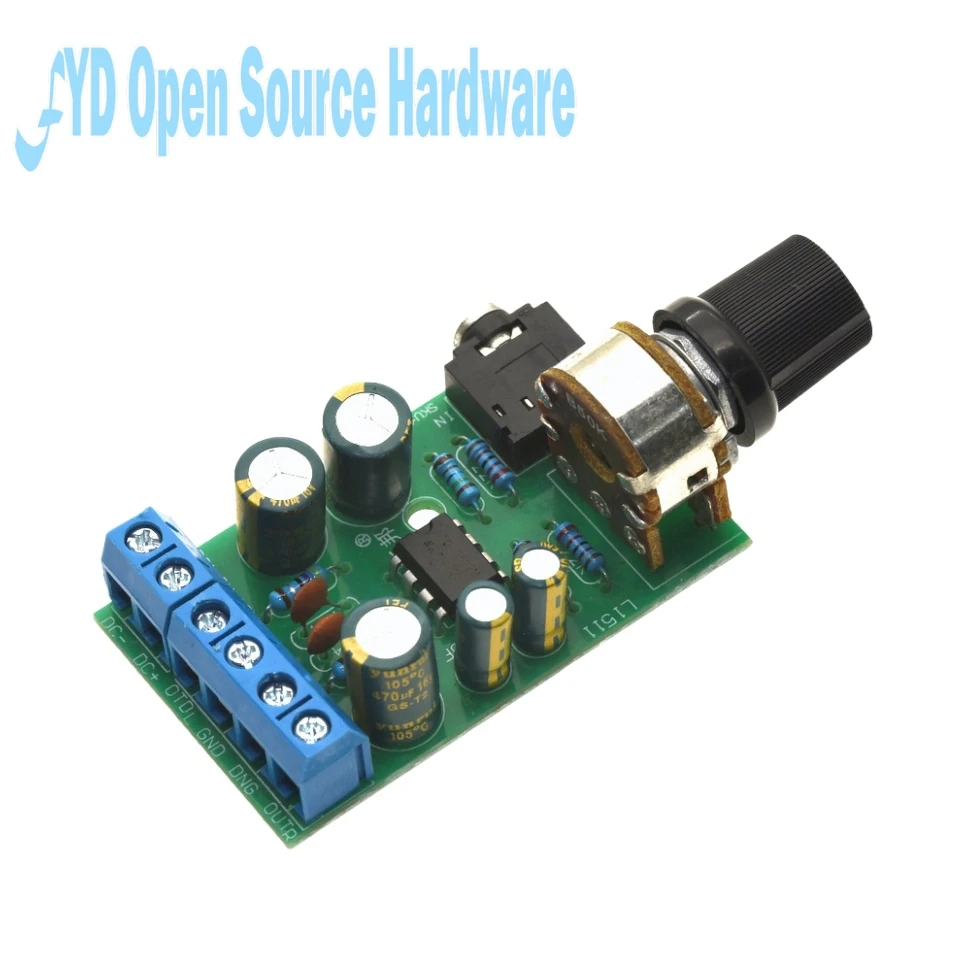 Placa amplificadora de potencia DC 1,8-12V TDA2822M módulo amplificador de placa de Audio Mini AUX estéreo de 2,0 canales - imagen 3