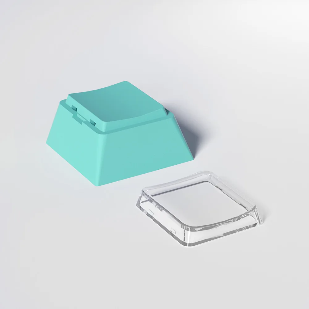 Macaroon R4 bicapa Keycap PC cubierta transparente pegatinas de lugar Cherry R4 teclas de punto colorido MX teclas de teclado mecánico - imagen 5