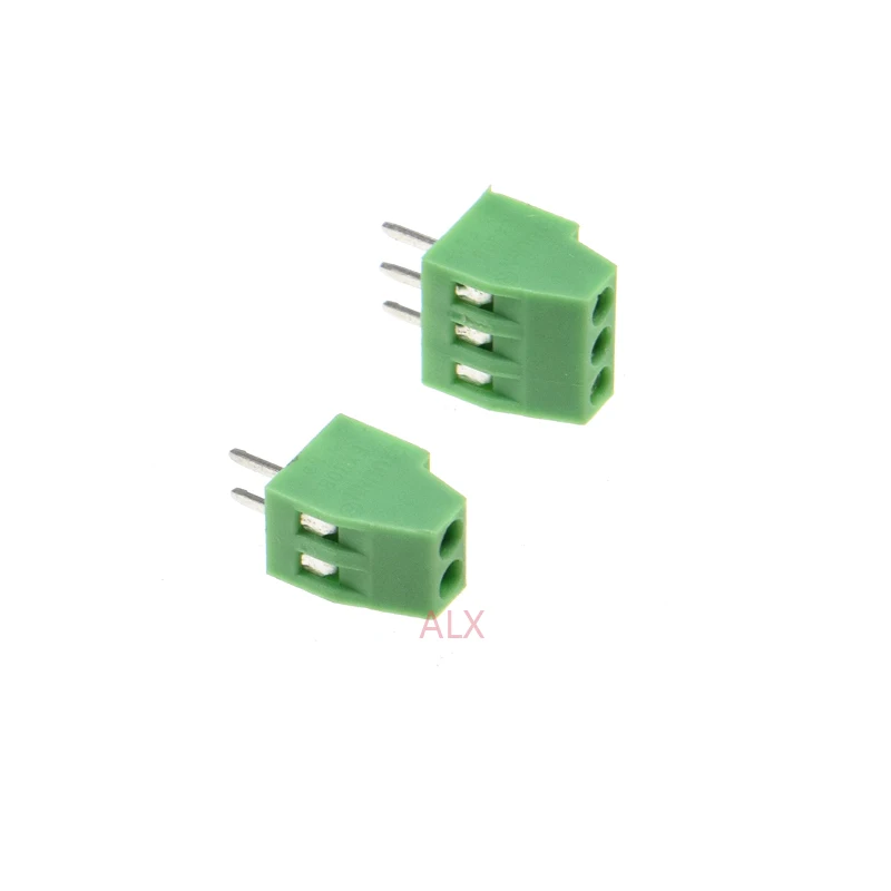 Conector de bloque de terminales de tornillo pcb, 10 piezas, kf120-2.54-2P, 3P, 2,54 MM, pitch, recto, 2 pines, 3 pines, verde, KF120 2,54, 2/3/4/5/6/10 pines - imagen 2