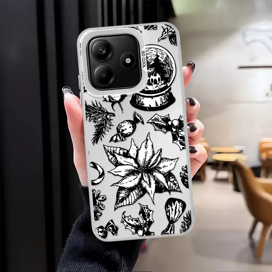 Funda para Xiaomi Redmi Note 9s 14 Pro Plus 11s 13 12 11 12s 10s 10Lite funda trasera para teléfono Feliz Navidad - imagen 2