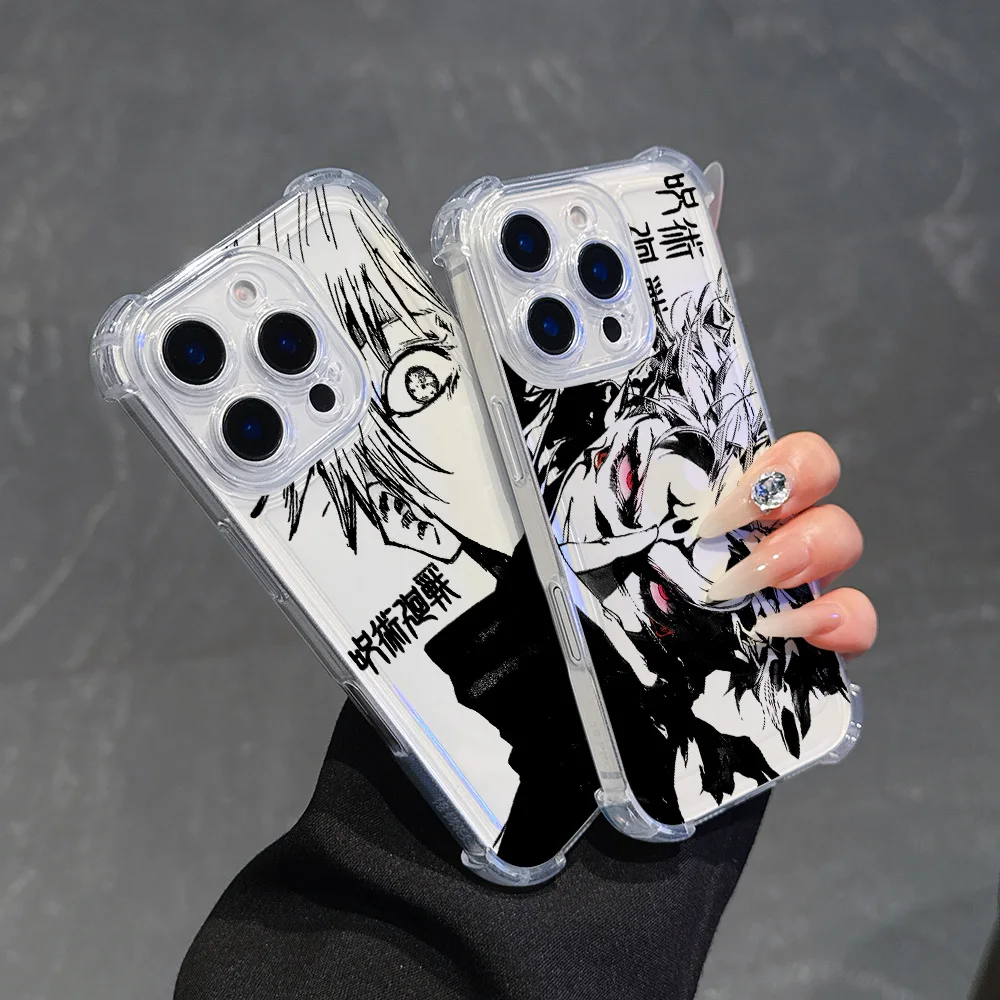 Funda de teléfono Anime Jujutsu Kaisen para Oppo A3x A3 A78 A74 A76 A72 A58 A57 A54 A53 A38 A31 A15 A16 A9 A7 A5 4G 5G cubierta anticaída - imagen 2