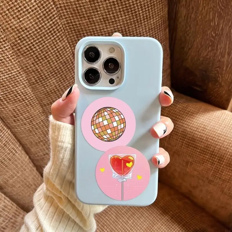 Pegatinas reutilizables con tema cerezas, calcomanías adhesivas removibles para Notebook, accesorios electrónicos, decoración - imagen 3