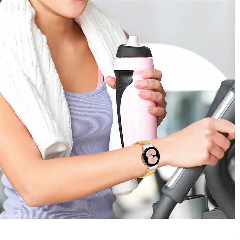 Bucle Solo trenzado para Samsung Galaxy watch 4/6/5/pro 44mm/40mm/correa clásica 46mm/42mm/active 2/pulsera Gear S3 banda de 20mm/22mm - imagen 3