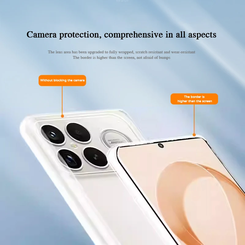Original suave Simple TPU para Xiaomi Redmi K90 Pro Max 5G funda de teléfono de alta calidad cristalino fino protección de cámara contraportada - imagen 5